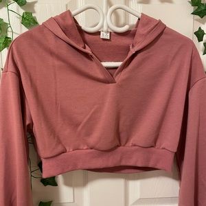 SHEIN Cropped pink pullover | XS